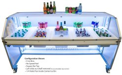 77 Portable Bar w/ 5 Ice Bins 77 Portable Bar w/ 5 Ice Bins