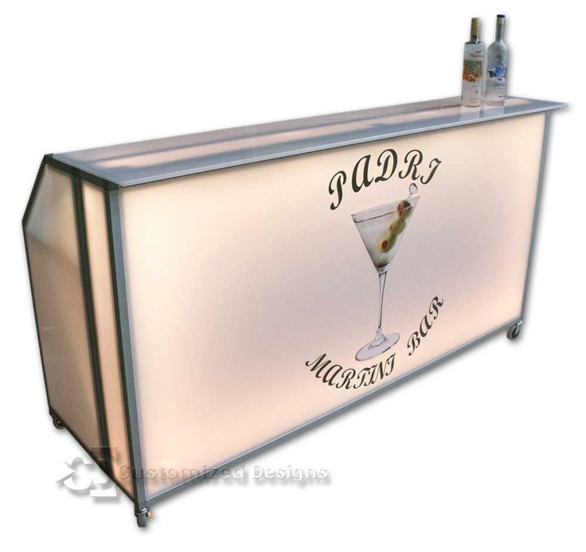 Tablero cuadrado para barra portátil de 77