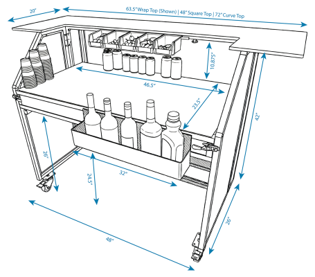 Fusion 48 Bar Dimensions