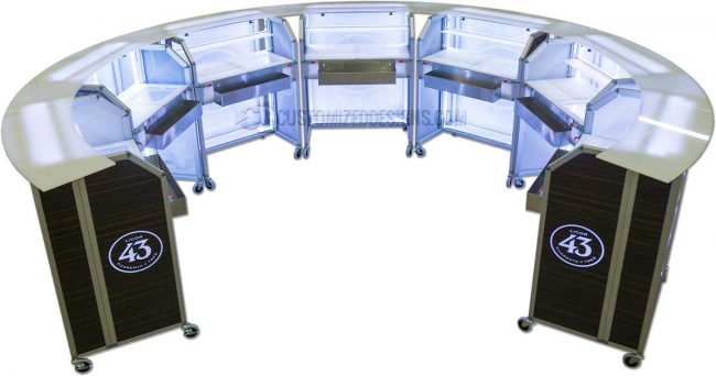 Curved Portable Bars