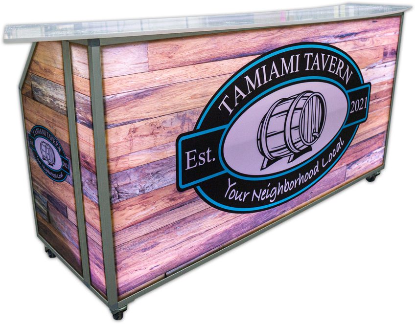 77 Bar Portátil Fondo de Madera 77 Bar Portátil Fondo de Madera