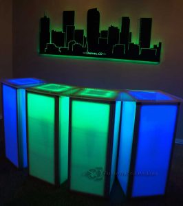 e18 Elementos Highboy con tapas curvas