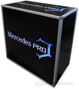 Mesa modular Element 42x24x42 - Logotipo Mercedes Benz
