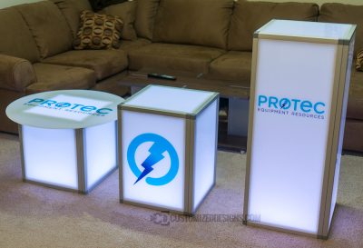 Mesas modulares promocionales