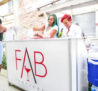 Signature 62 Mobile Bar - Dual Bartender Workstation with Custom Branding