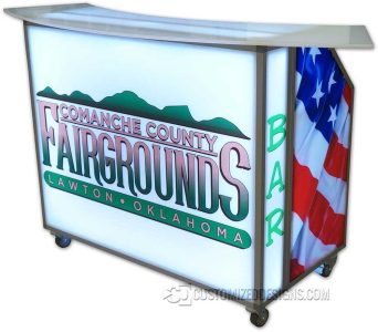 Patriotische amerikanische Flagge Mobile Bar Patriotische amerikanische Flagge Mobile Bar