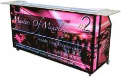 77 Portable Bar w/ BLack Frame & Wrap Top 77 Portable Bar w/ BLack Frame & Wrap Top