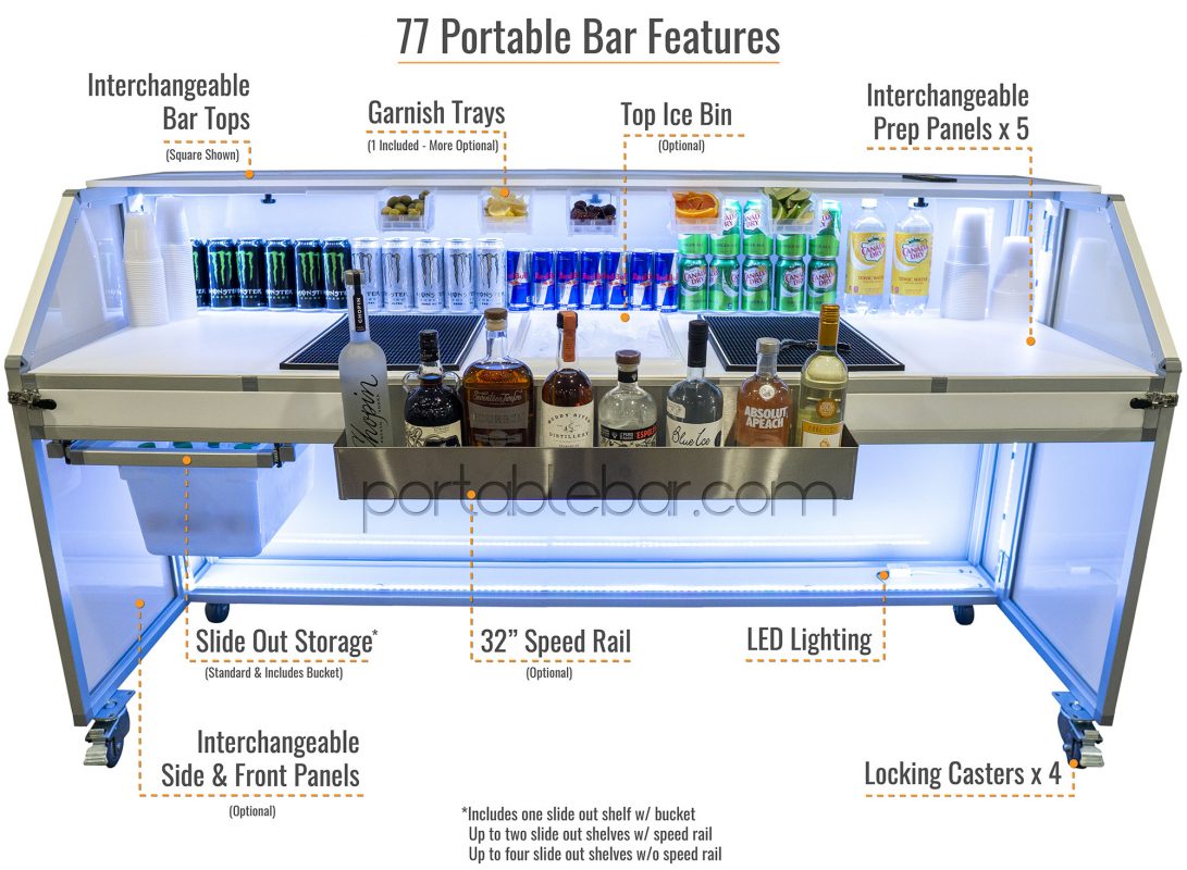 77 Mobile Bar Features