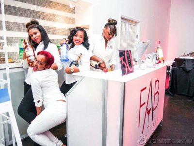 LED Lighted Mobile Bartending Station