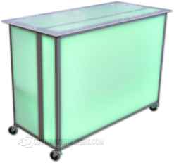 LED照明付きプロモテーブル - ポータブルトレードショーテーブル LED照明付きプロモテーブル - ポータブルトレードショーテーブル