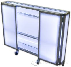 LED照明付きプロモテーブル - ポータブルトレードショーテーブル LED照明付きプロモテーブル - ポータブルトレードショーテーブル